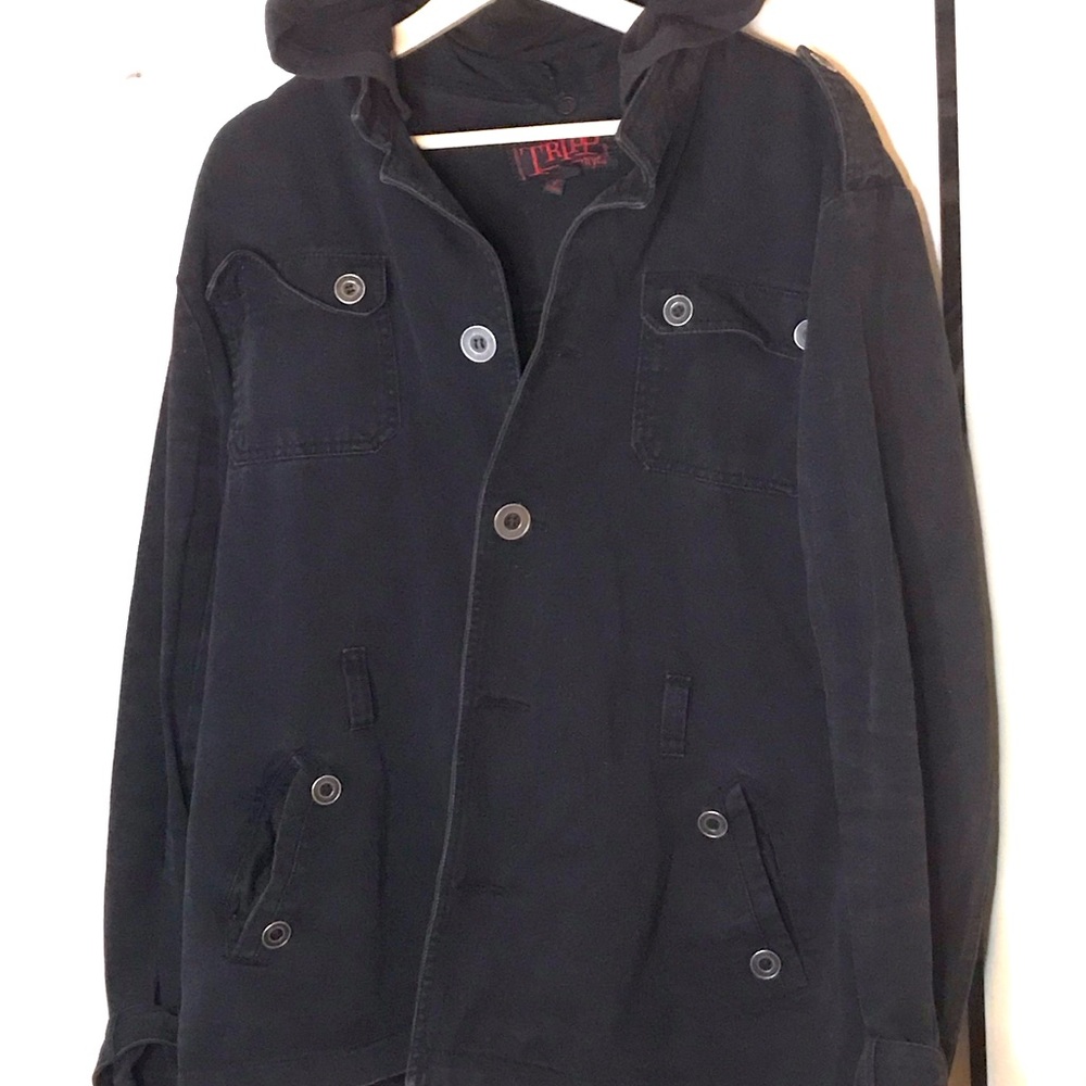 Vintage Tripp NYC Clothing Black Jacket Hoodie
